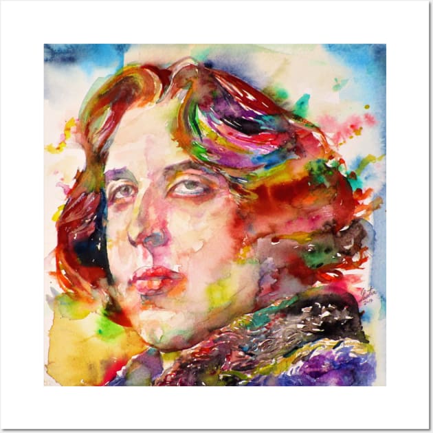 OSCAR WILDE watercolor portrait .15 Wall Art by lautir